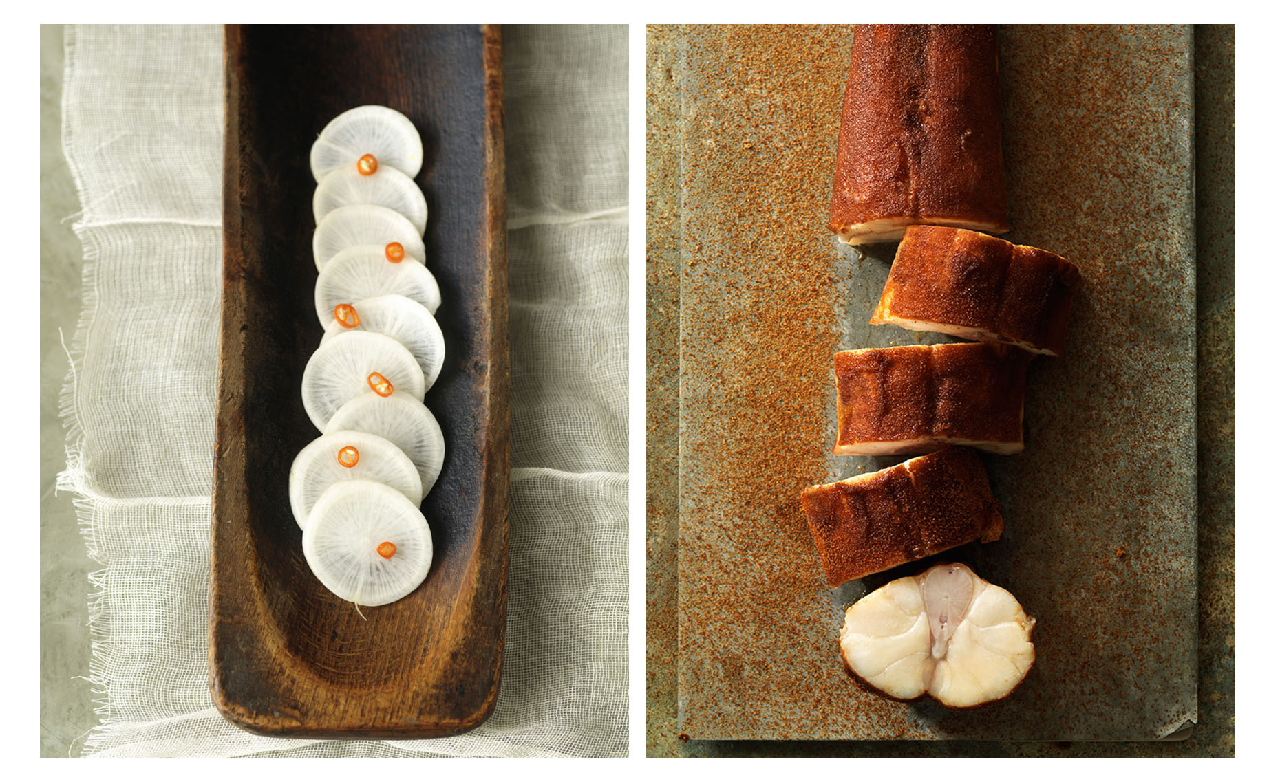 _Fish Chef Douglas Gordon gourmet  raddish with pepper